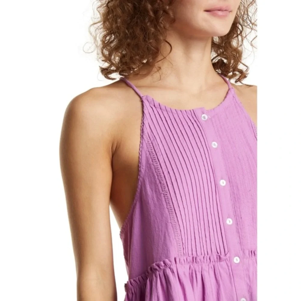 NEW Free People Dramatic Orchid Desert Days Mini Dress sz L